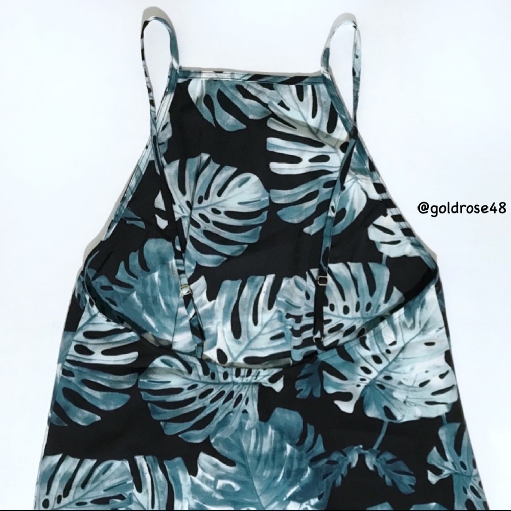 Show Me Your Mumu traveler dress in teal Palm stretch - Picture 3 of 8